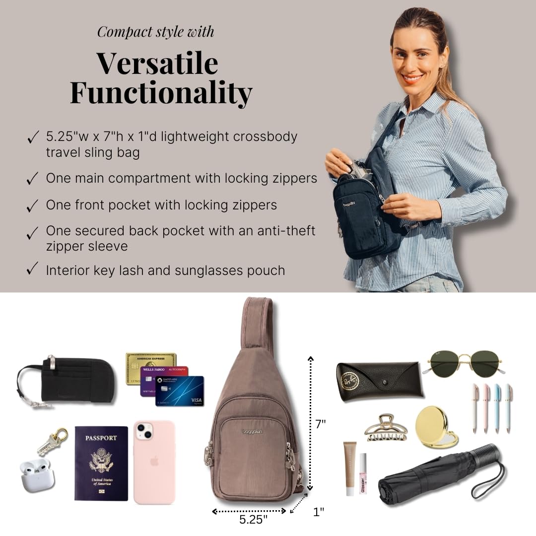 Foto 4 | Bandolera Baggallini Anti-theft Daytripper Sling, 2,75 L - Venta Internacional.