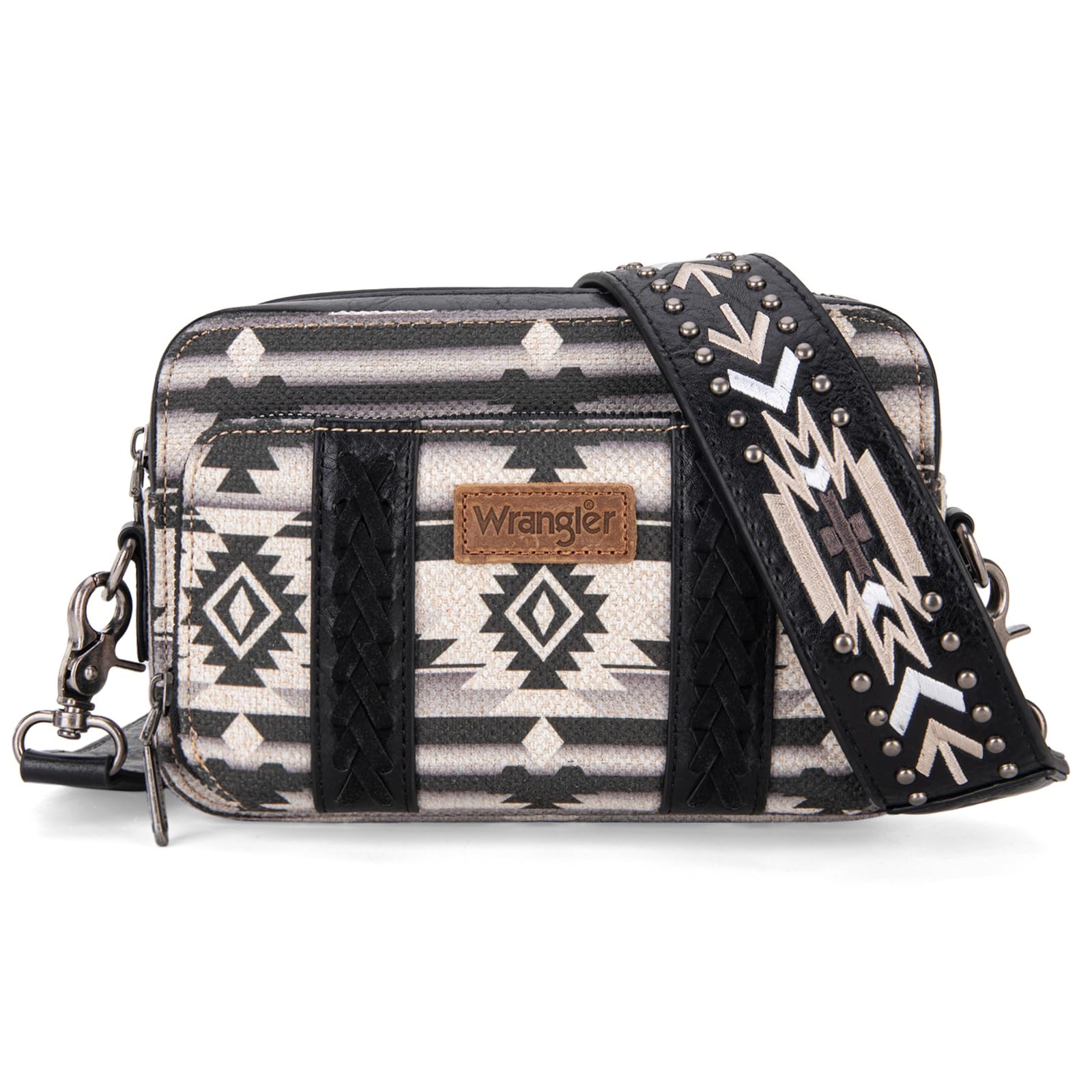Foto 2 pulgar | Bandolera Montana West Wrangler Boho Aztec Black Para Mujer - Venta Internacional.