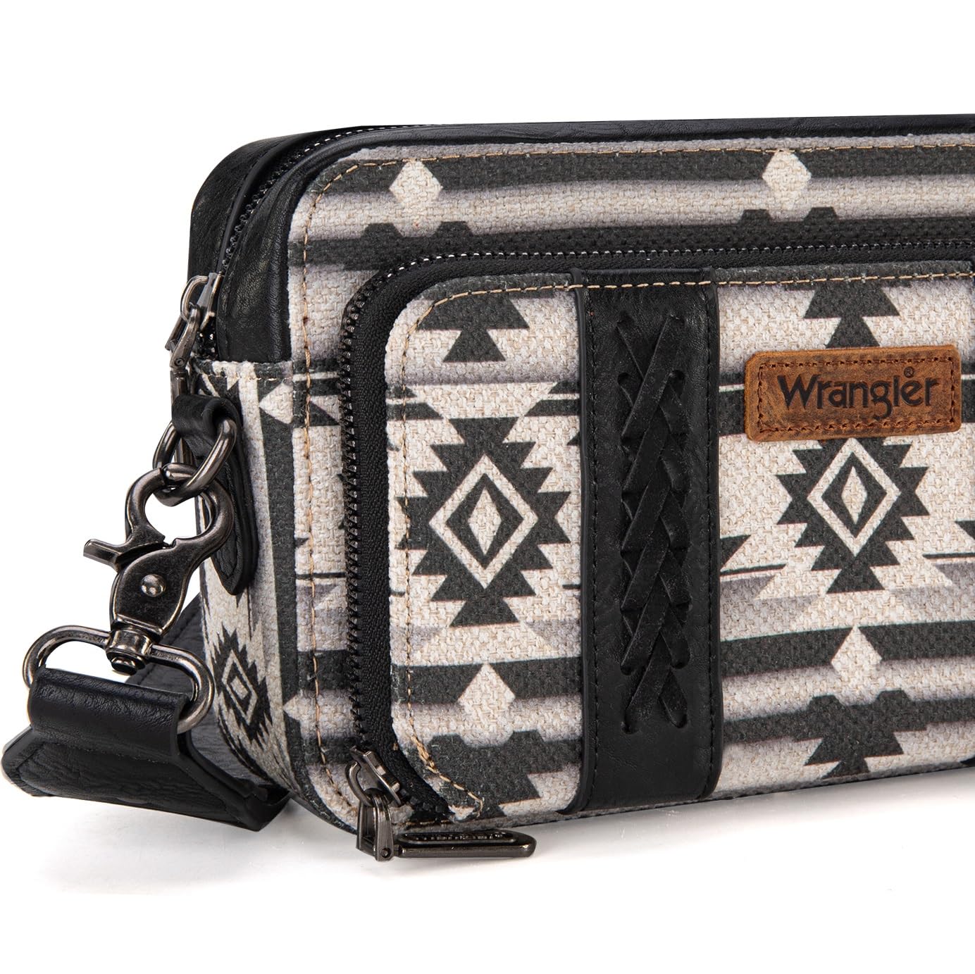 Foto 5 pulgar | Bandolera Montana West Wrangler Boho Aztec Black Para Mujer - Venta Internacional.