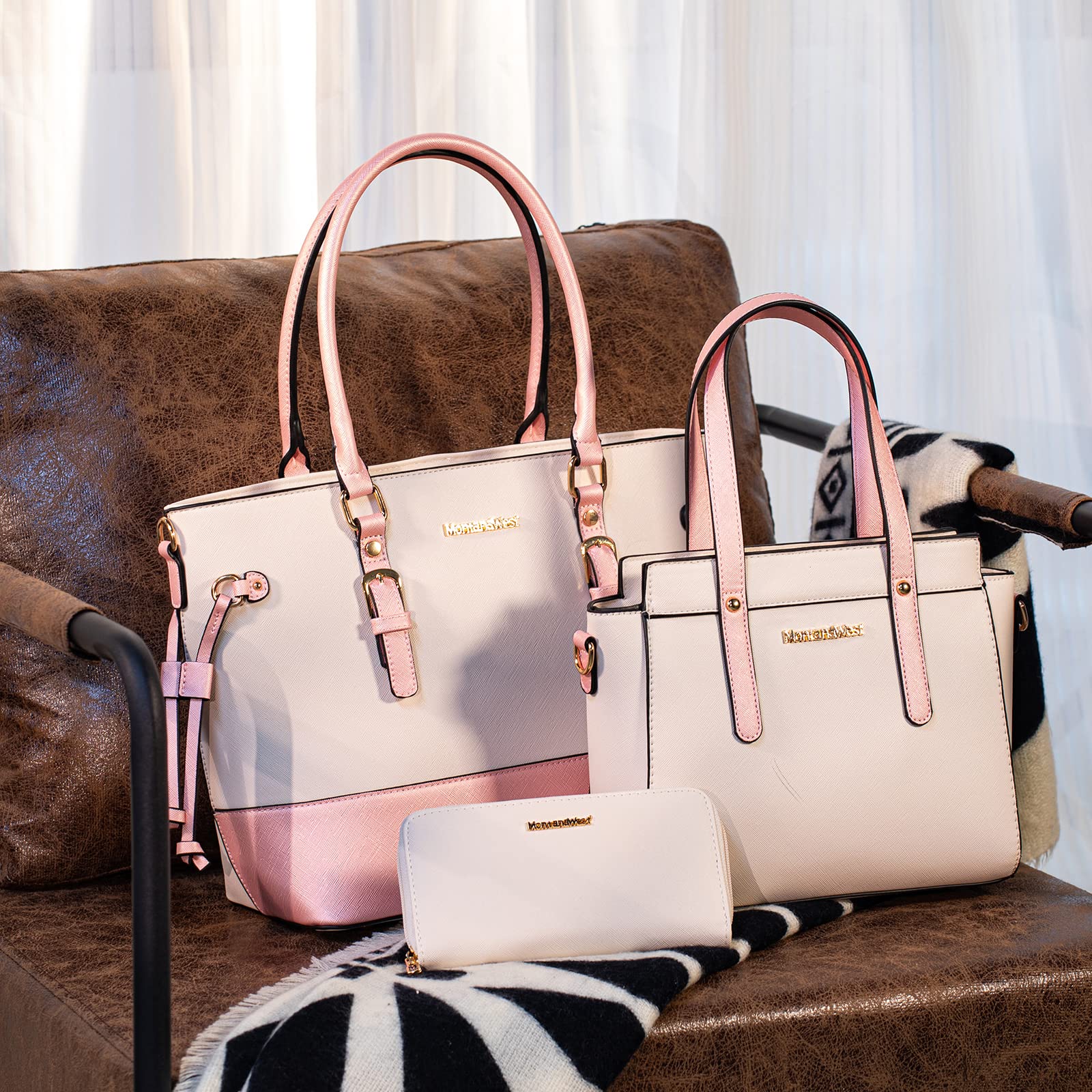 Foto 3 pulgar | Set De Monedero Montana West, Bolso Tipo Cartera De Piel Para Mujer - Venta Internacional.