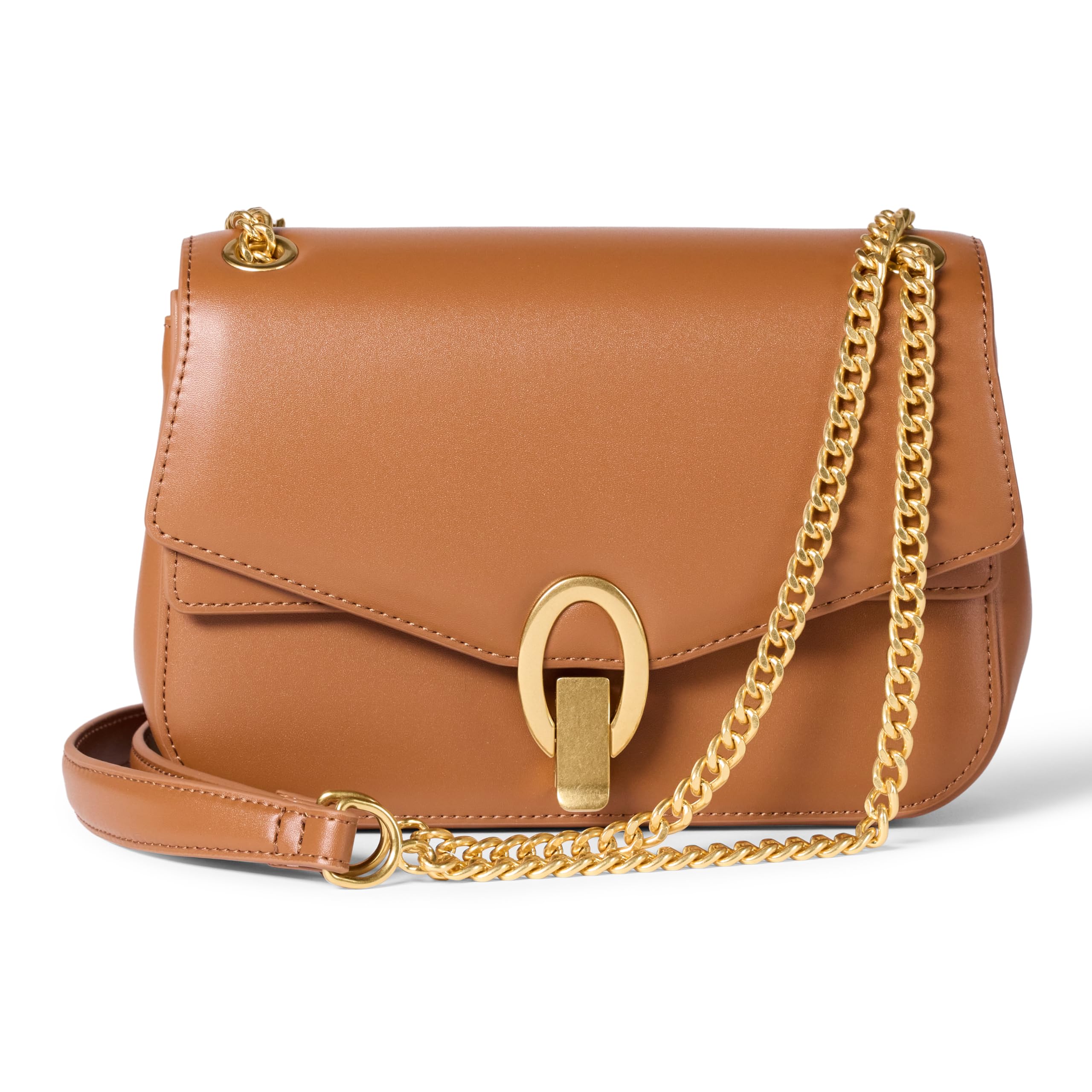 Foto 2 pulgar | Bolso De Hombro Amazon Essentials De Piel Sintética Color Canela Para Mujer - Venta Internacional.