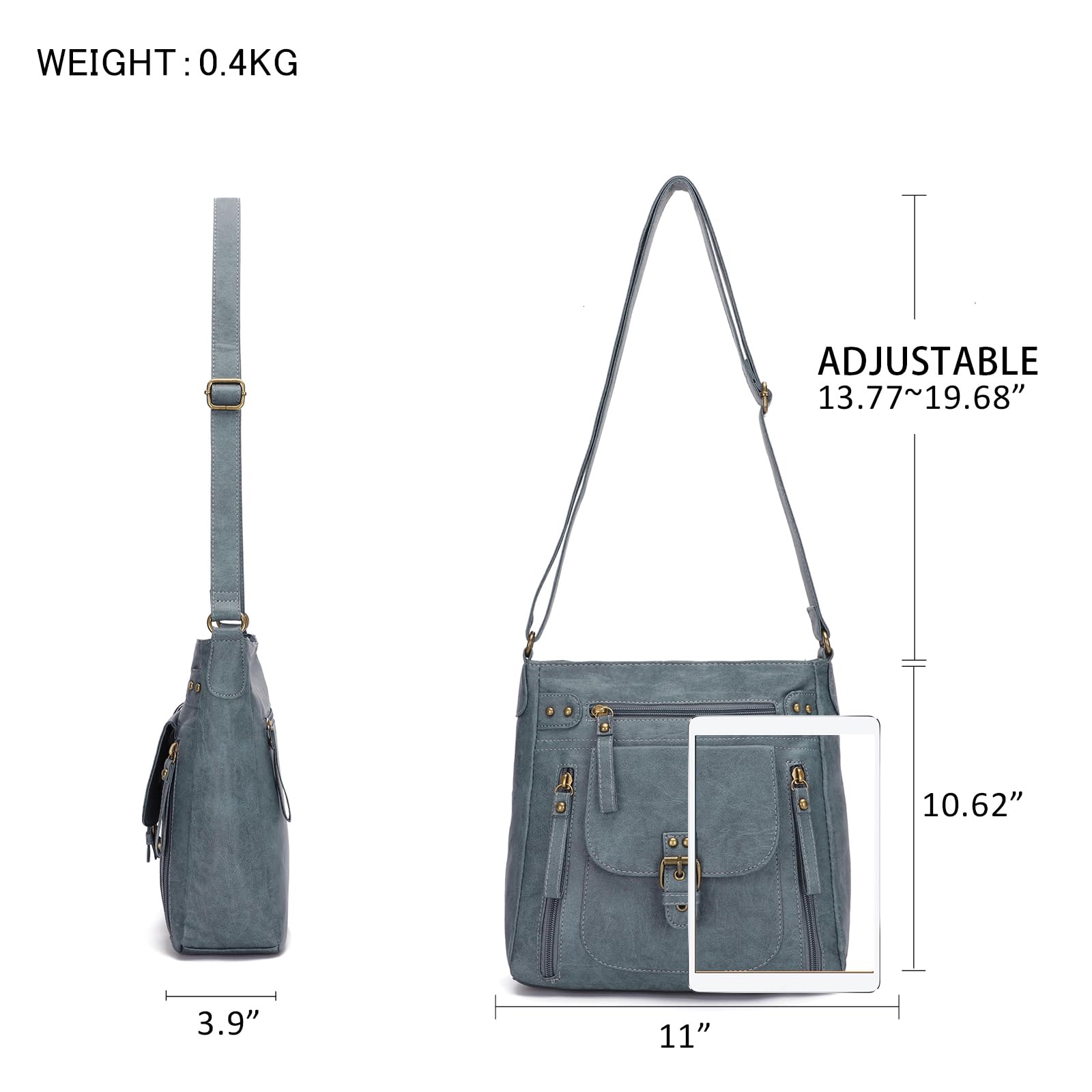 Foto 3 pulgar | Bandolera Kl928 Para Mujer En Piel Sintética Mediana - Venta Internacional.
