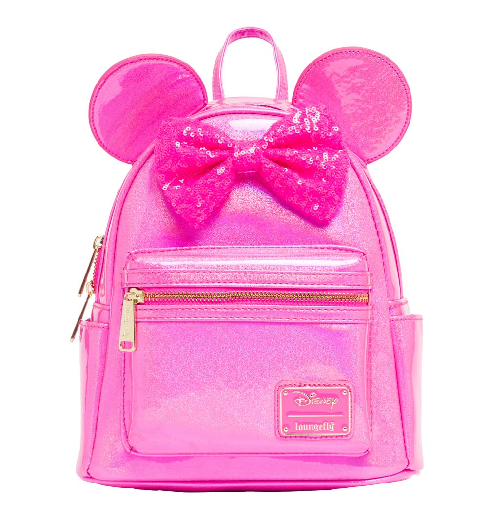 Foto 2 pulgar | Bandolera Loungefly Disney Minnie Mouse Con Purpurina Rosa - Venta Internacional.