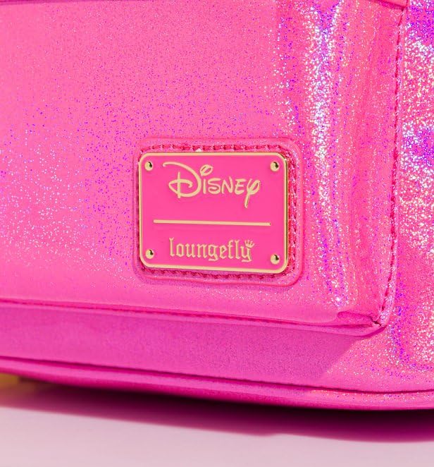 Foto 4 pulgar | Bandolera Loungefly Disney Minnie Mouse Con Purpurina Rosa - Venta Internacional.