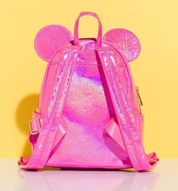 Foto 6 pulgar | Bandolera Loungefly Disney Minnie Mouse Con Purpurina Rosa - Venta Internacional.