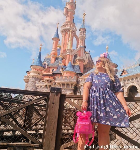 Foto 7 pulgar | Bandolera Loungefly Disney Minnie Mouse Con Purpurina Rosa - Venta Internacional.