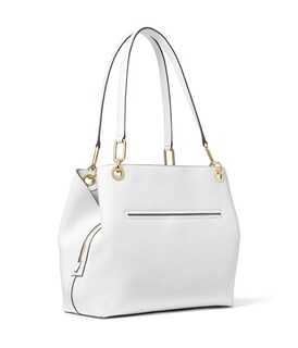 Foto 2 | Bolso De Hombro Michael Kors Kensington, Tamaño Grande, Piel Blanca - Venta Internacional.