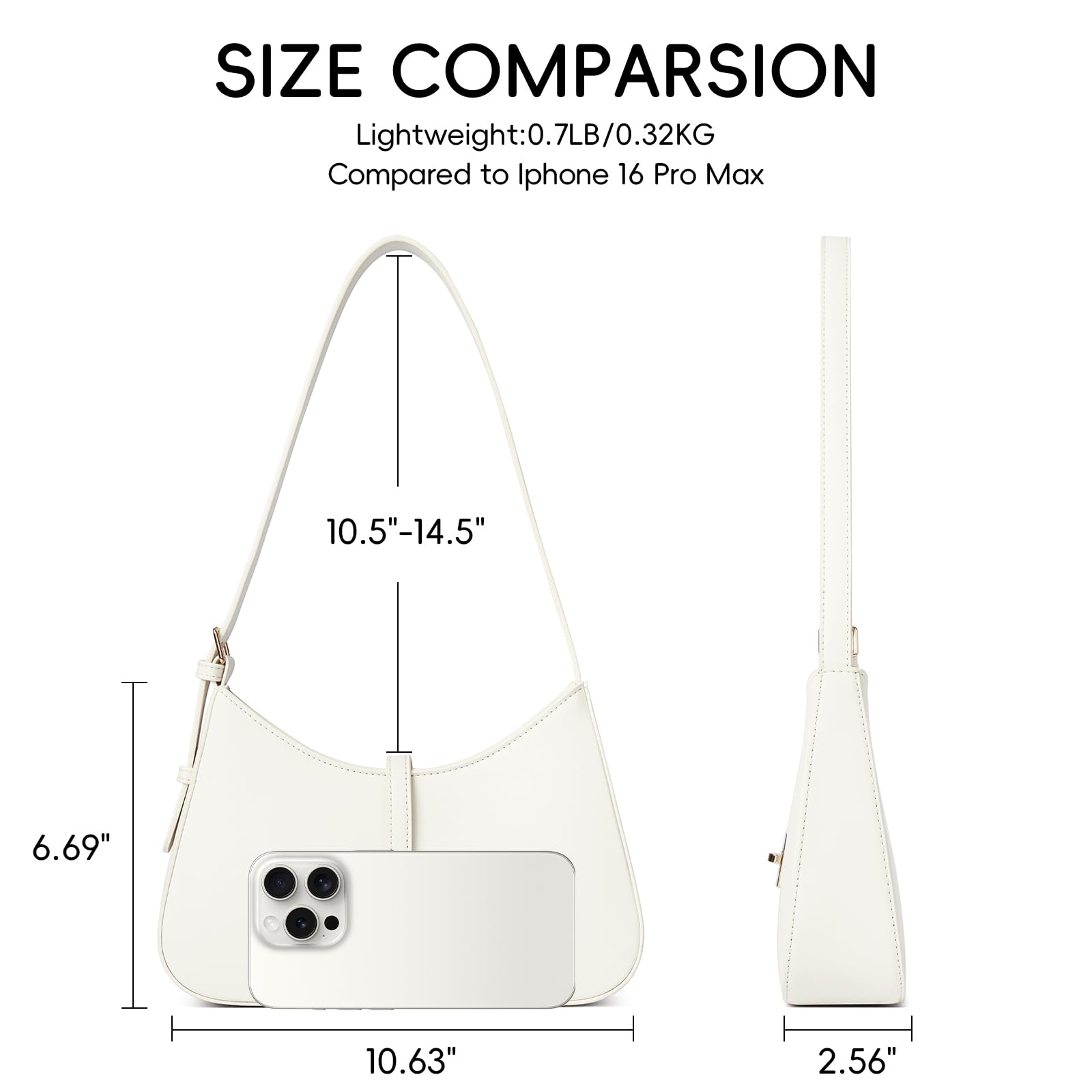 Foto 4 pulgar | Bandolera Cluci Para Mujer De Piel Vegana Blanca - Venta Internacional.