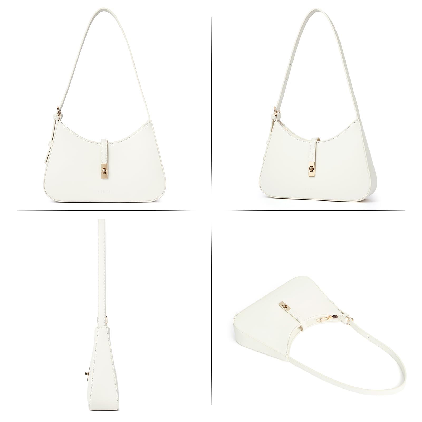 Foto 7 pulgar | Bandolera Cluci Para Mujer De Piel Vegana Blanca - Venta Internacional.