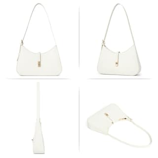 Foto 6 | Bandolera Cluci Para Mujer De Piel Vegana Blanca - Venta Internacional.