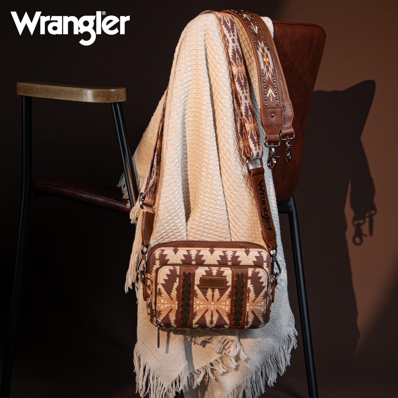 Foto 3 | Bandolera Montana West Wrangler Boho Aztec Para Mujer - Venta Internacional.