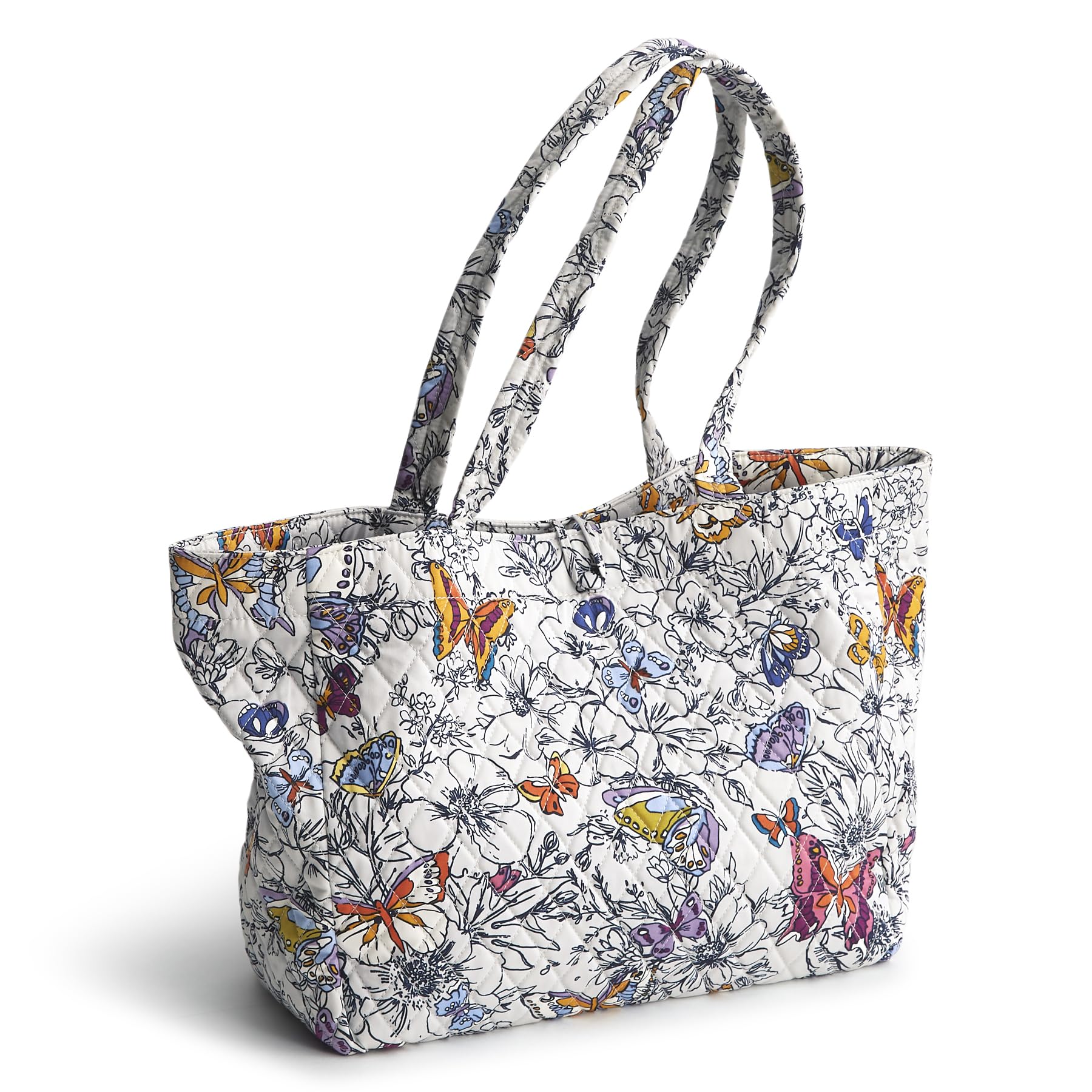 Foto 2 pulgar | Bolsa De Mano Vera Bradley Premium Cotton Small Hathaway Wing + Bloom - Venta Internacional.