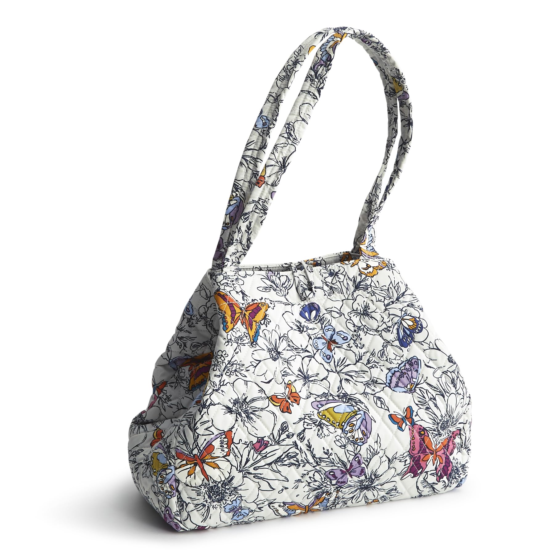 Foto 3 pulgar | Bolsa De Mano Vera Bradley Premium Cotton Small Hathaway Wing + Bloom - Venta Internacional.