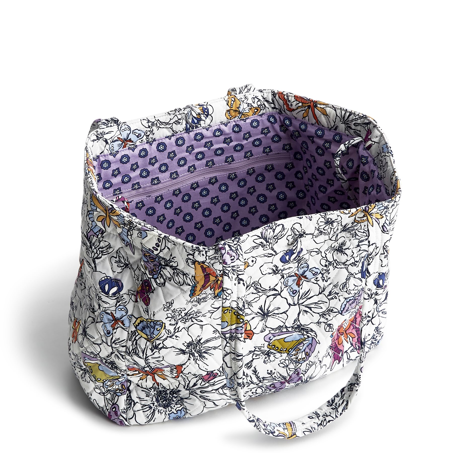 Foto 4 pulgar | Bolsa De Mano Vera Bradley Premium Cotton Small Hathaway Wing + Bloom - Venta Internacional.