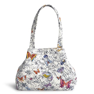 Foto 4 | Bolsa De Mano Vera Bradley Premium Cotton Small Hathaway Wing + Bloom - Venta Internacional.
