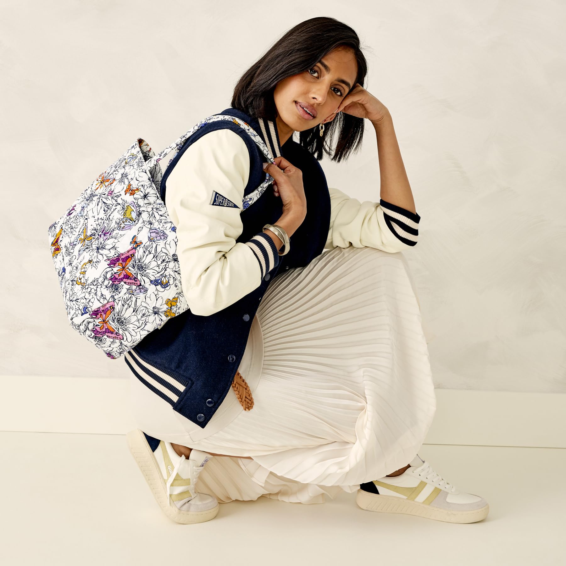 Foto 7 pulgar | Bolsa De Mano Vera Bradley Premium Cotton Small Hathaway Wing + Bloom - Venta Internacional.
