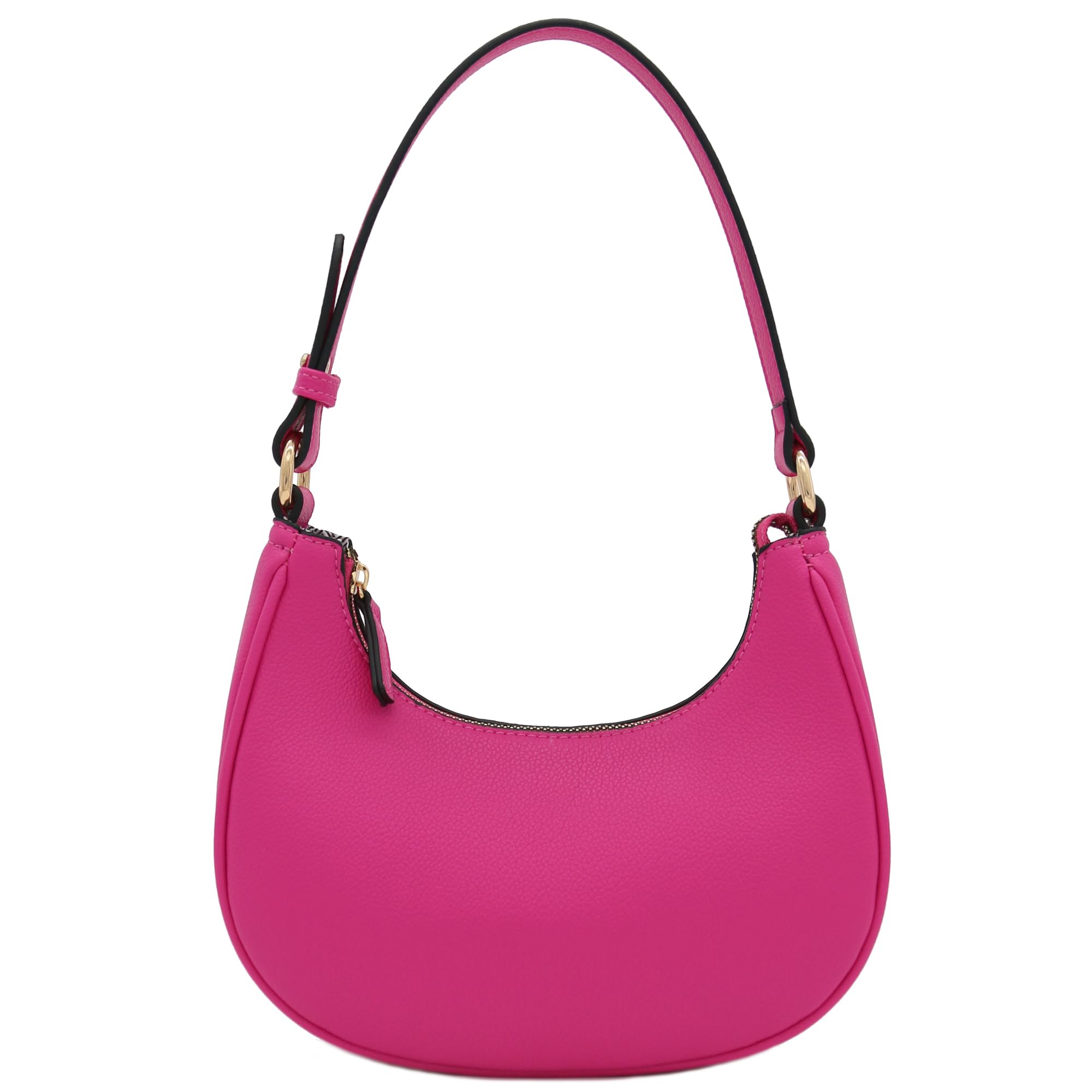 Foto 2 pulgar | Bolso De Hombro Fashionpuzzle Small Crescent Fucsia De Piel Sintética - Venta Internacional.