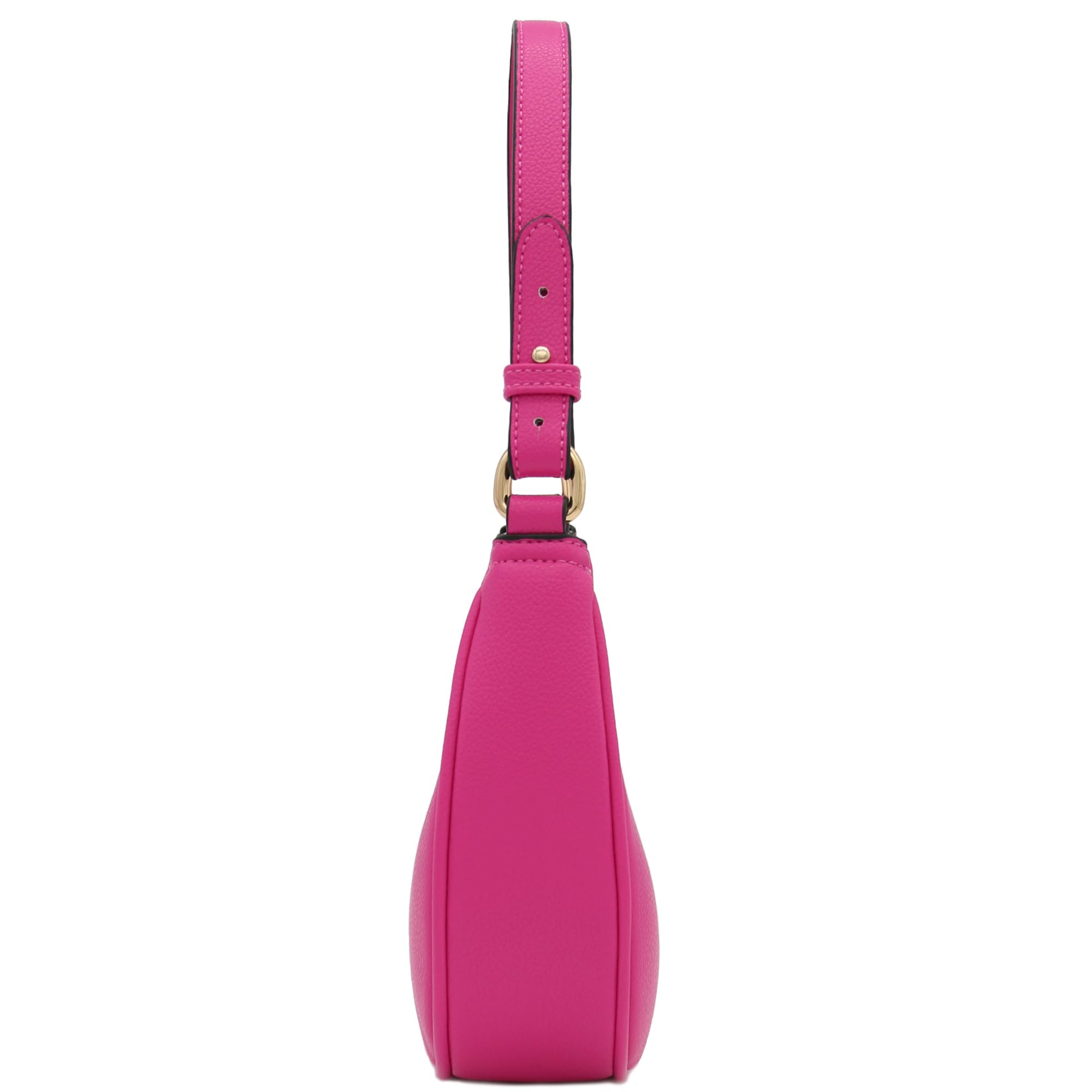 Foto 4 pulgar | Bolso De Hombro Fashionpuzzle Small Crescent Fucsia De Piel Sintética - Venta Internacional.