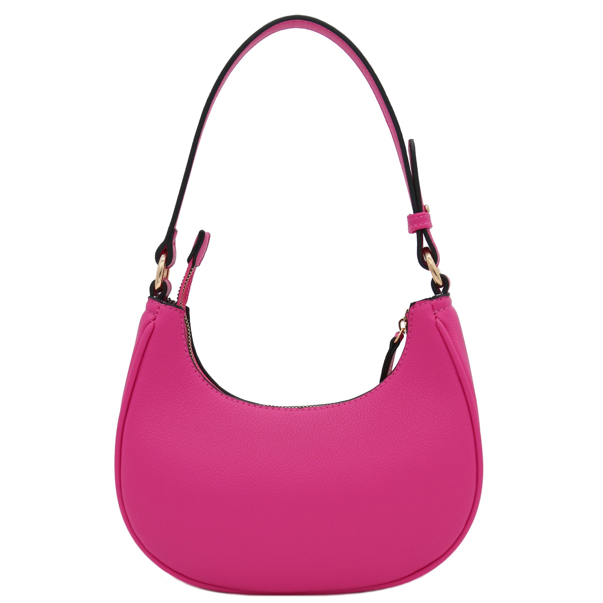 Foto 6 pulgar | Bolso De Hombro Fashionpuzzle Small Crescent Fucsia De Piel Sintética - Venta Internacional.