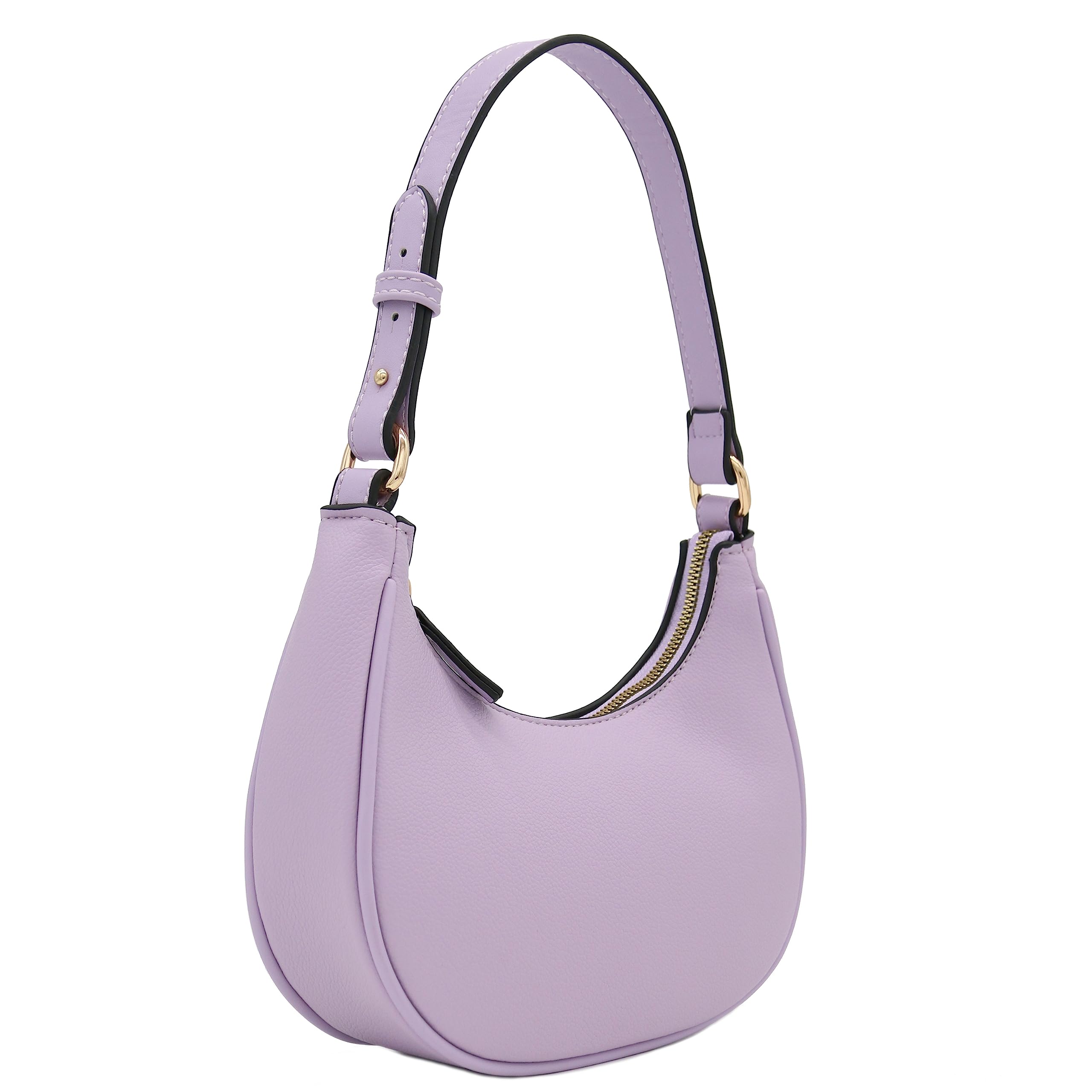Foto 3 pulgar | Bolso De Hombro Fashionpuzzle Small Crescent Lavender De Piel Sintética - Venta Internacional.