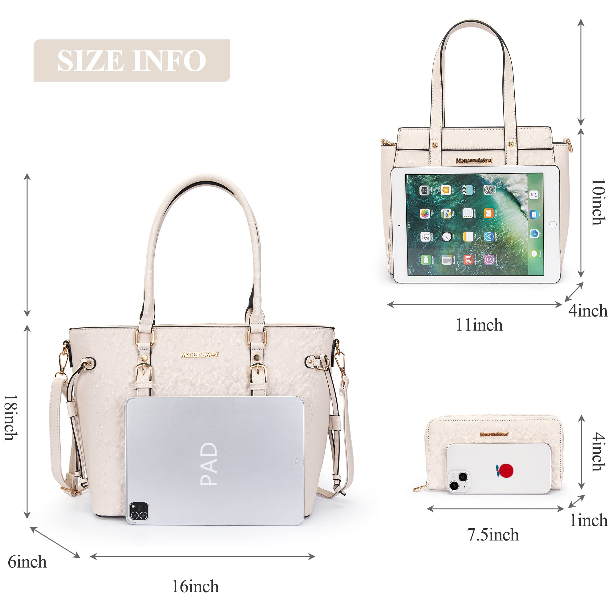 Foto 4 pulgar | Set De Monedero Montana West, Bolso Tipo Cartera De Piel Para Mujer - Venta Internacional.