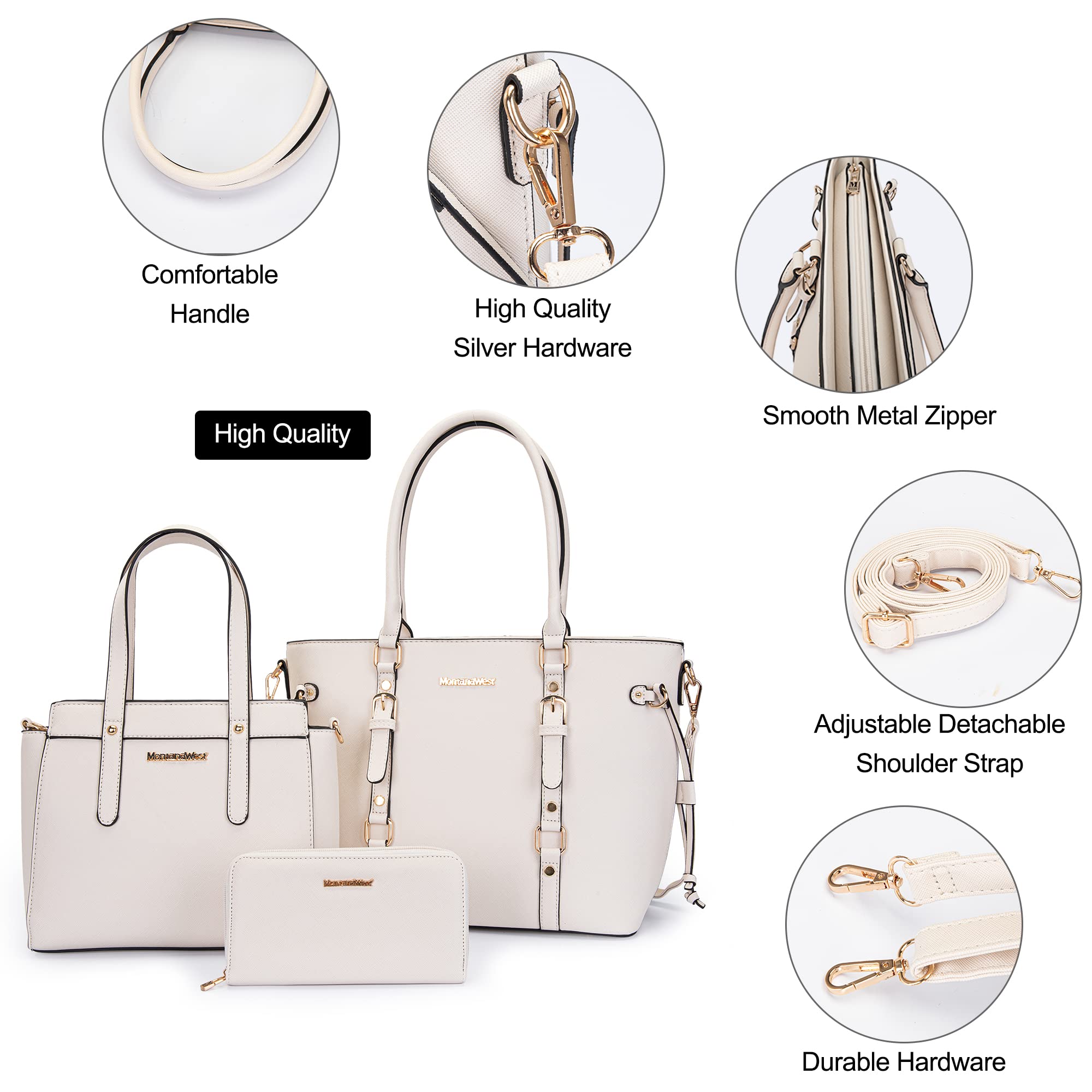 Foto 5 pulgar | Set De Monedero Montana West, Bolso Tipo Cartera De Piel Para Mujer - Venta Internacional.