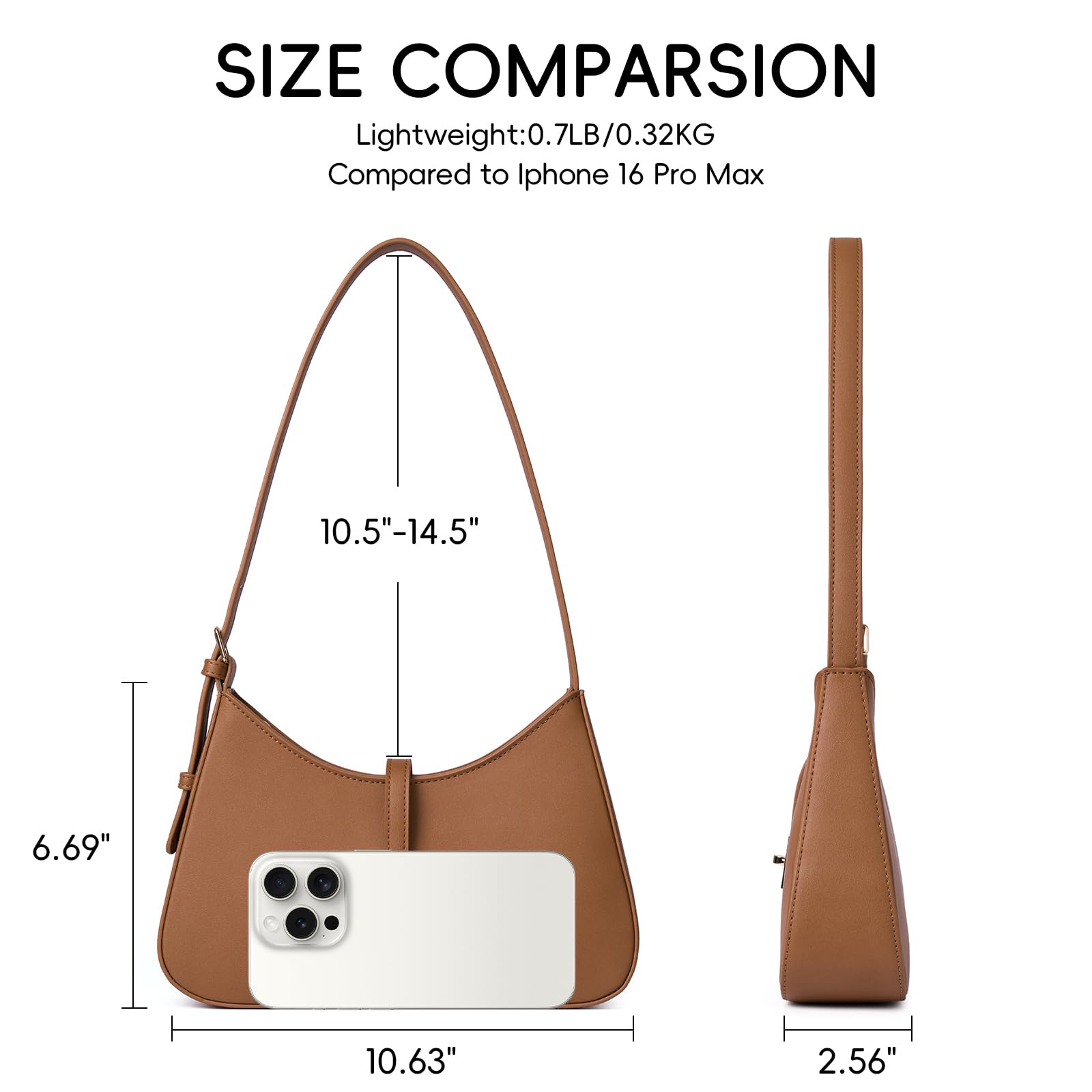 Foto 4 pulgar | Bandolera Cluci Para Mujer De Piel Vegana Marrón - Venta Internacional.