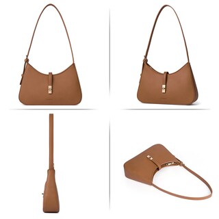 Foto 6 | Bandolera Cluci Para Mujer De Piel Vegana Marrón - Venta Internacional.