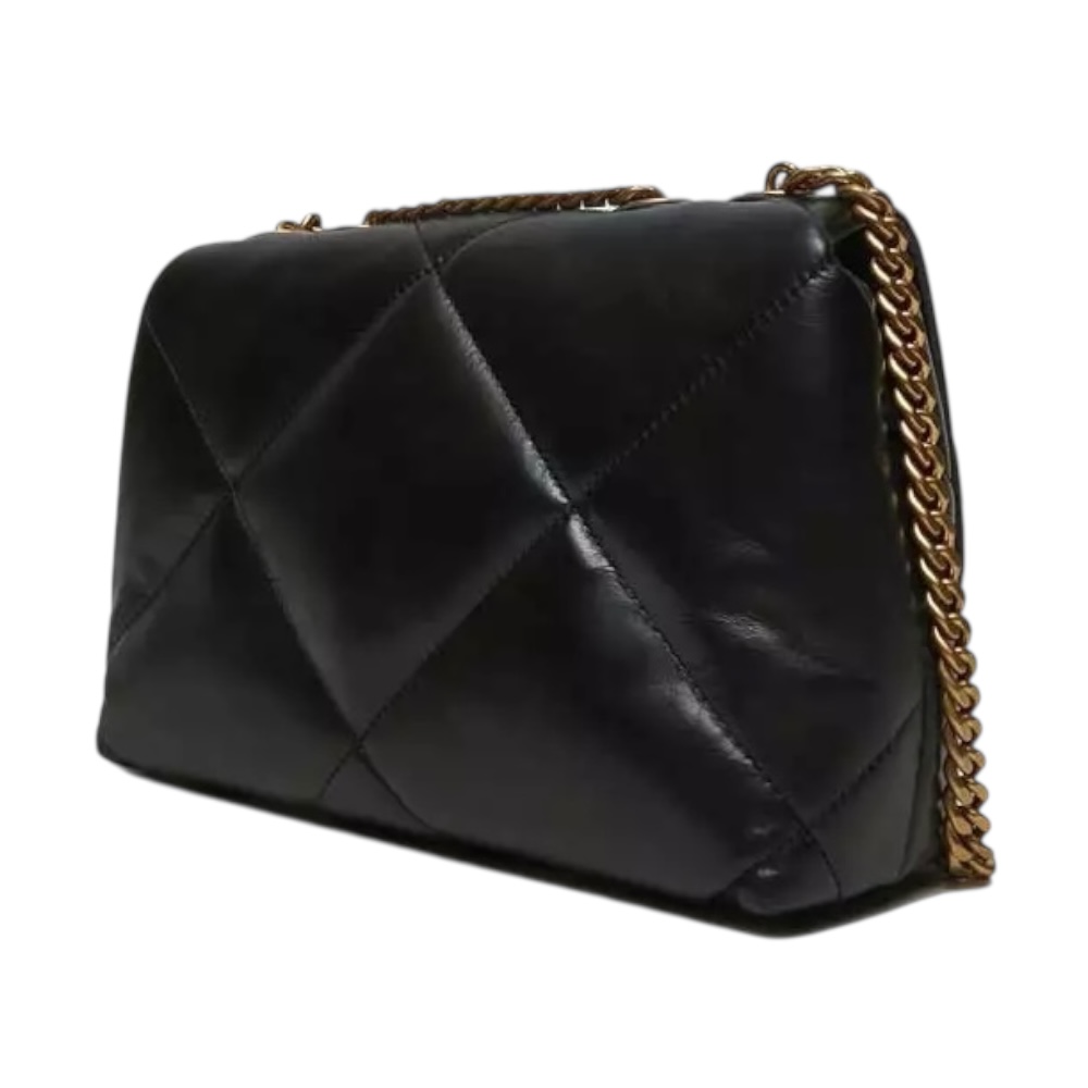 Foto 5 | Bolsa Shoulder Tory Burch Color Negro Con Doble Asa Dorada