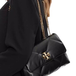 Foto 6 | Bolsa Shoulder Tory Burch Color Negro Con Doble Asa Dorada