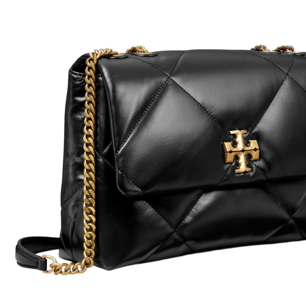 Foto 8 pulgar | Bolsa Shoulder Tory Burch Color Negro Con Doble Asa Dorada