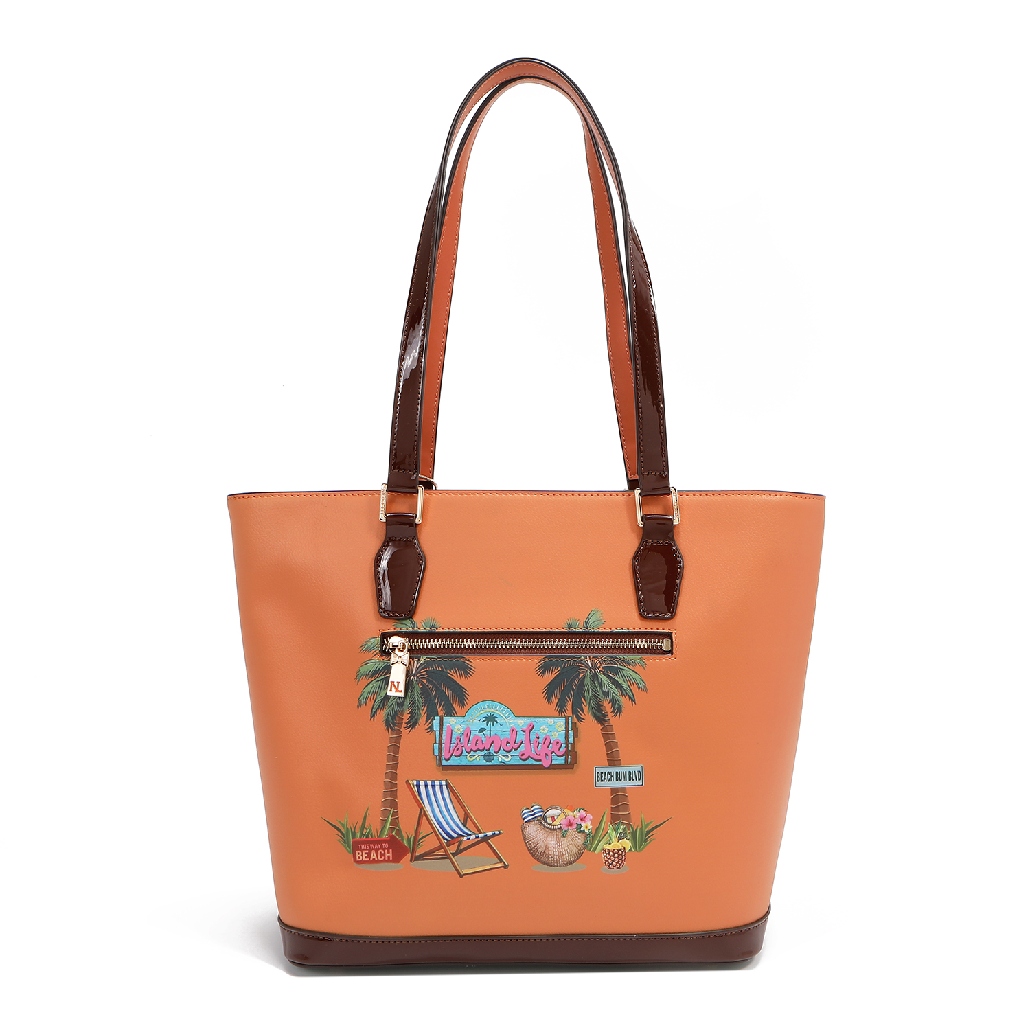 Foto 6 | Bolsa Tote De Nicole Lee Estampada Sun & Sand
