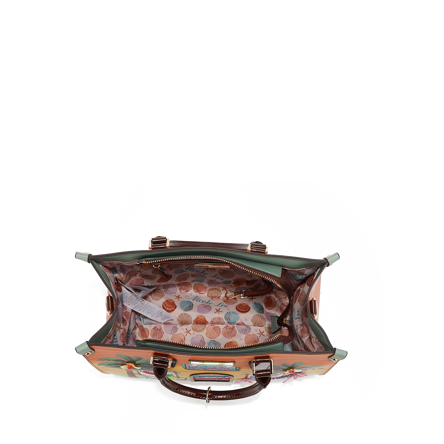 Foto 2 | Bolsa Cuadrada De Nicole Lee Estampada Sun & Sand