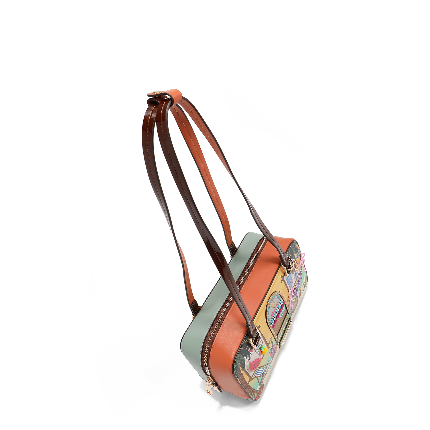 Foto 4 pulgar | Bolsa Shoulder De Nicole Lee Estampada Sun & Sand