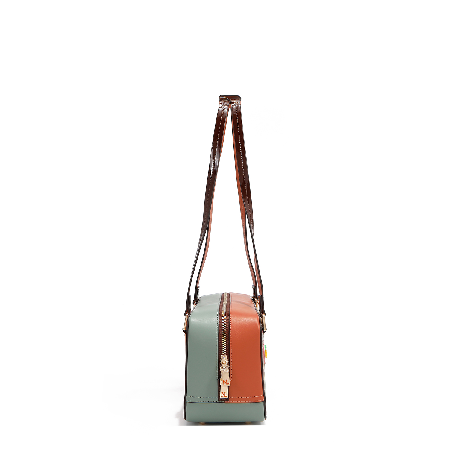Foto 5 pulgar | Bolsa Shoulder De Nicole Lee Estampada Sun & Sand