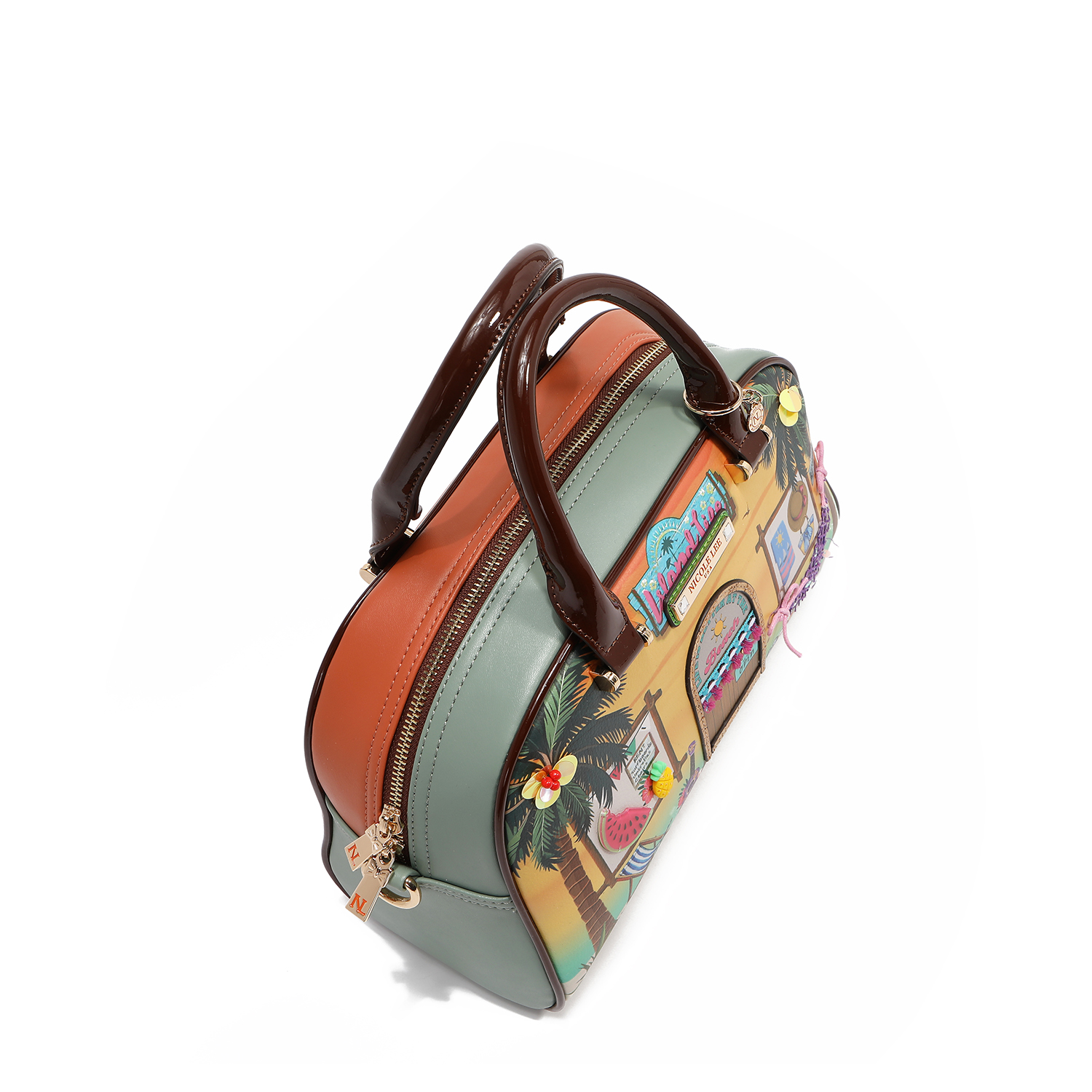 Foto 4 pulgar | Bolsa Dome De Nicole Lee Estampda Sun & Sand