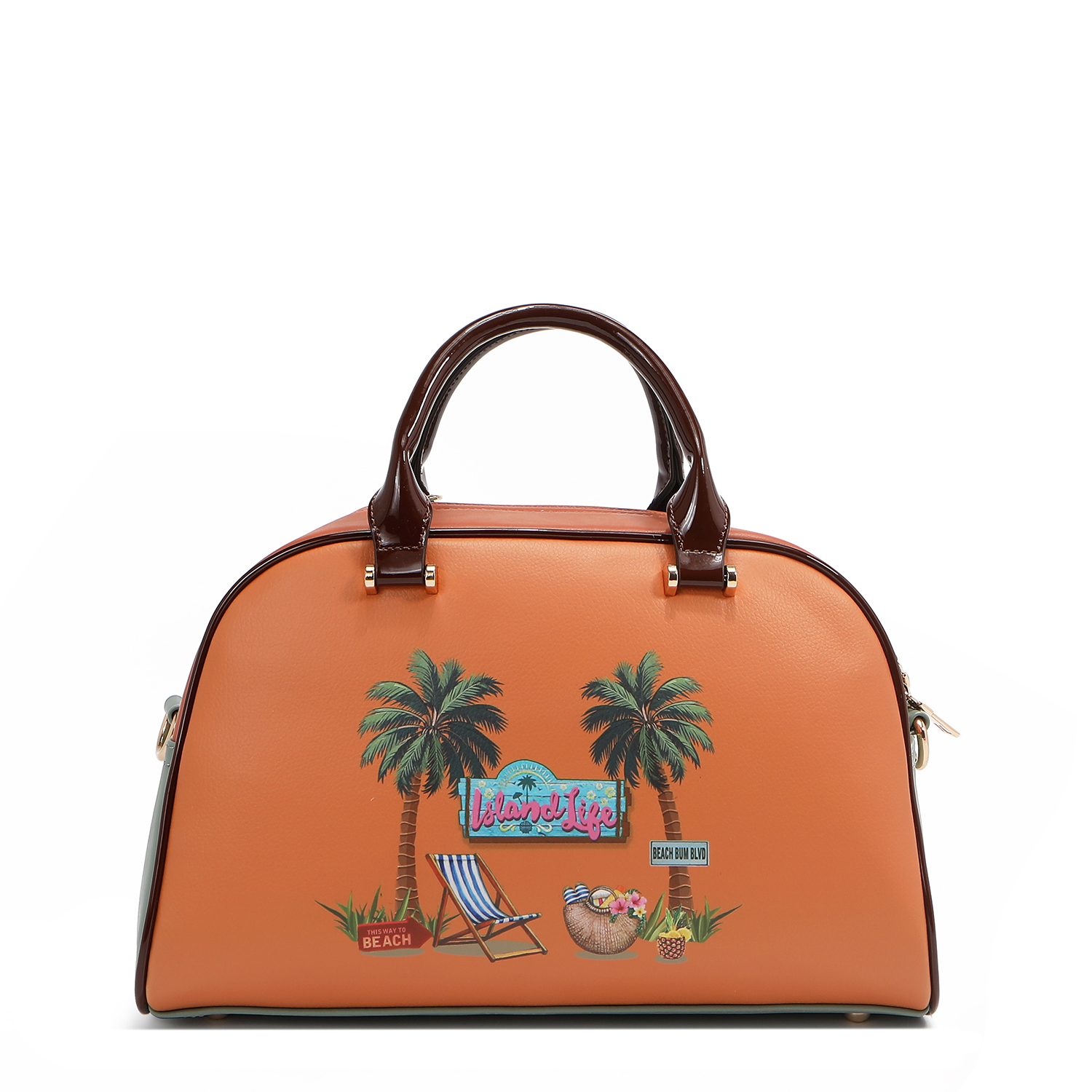 Foto 7 pulgar | Bolsa Dome De Nicole Lee Estampda Sun & Sand
