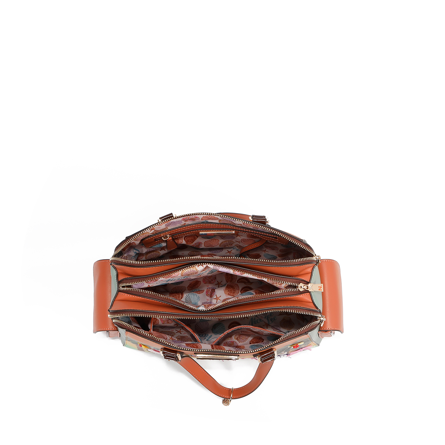Foto 3 pulgar | Bolsa Boston De Nicole Lee Estampada Sun & Sand