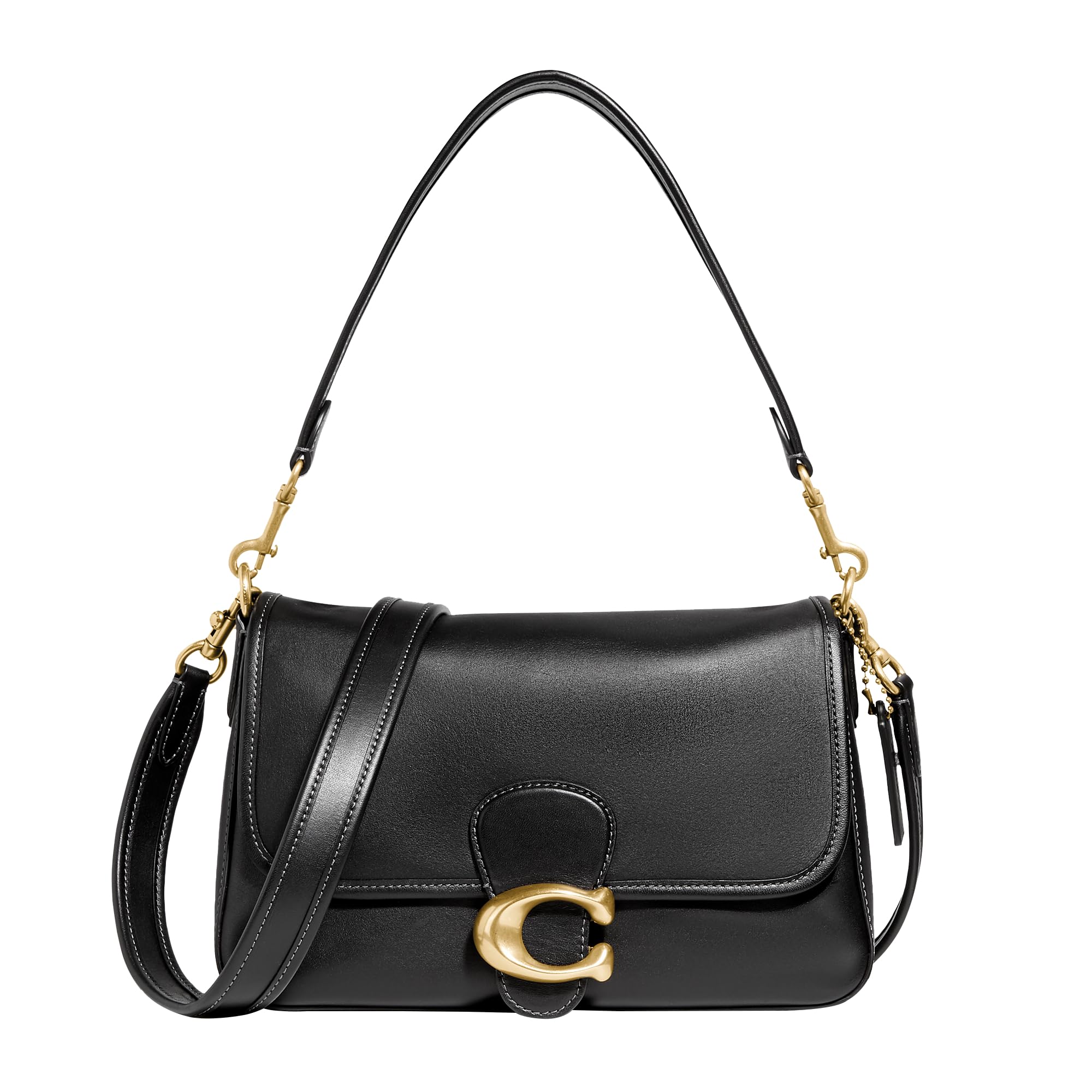 Foto 2 pulgar | Bolso De Hombro Coach De Piel De Becerro Suave Negro Tabby Para Mujer - Venta Internacional.