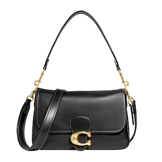 Foto 1 | Bolso De Hombro Coach De Piel De Becerro Suave Negro Tabby Para Mujer - Venta Internacional.