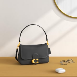 Foto 2 | Bolso De Hombro Coach De Piel De Becerro Suave Negro Tabby Para Mujer - Venta Internacional.