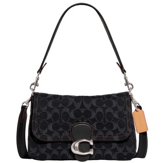 Foto 1 | Bandolera Coach Soft Tabby Black Denim Para Mujer - Venta Internacional.