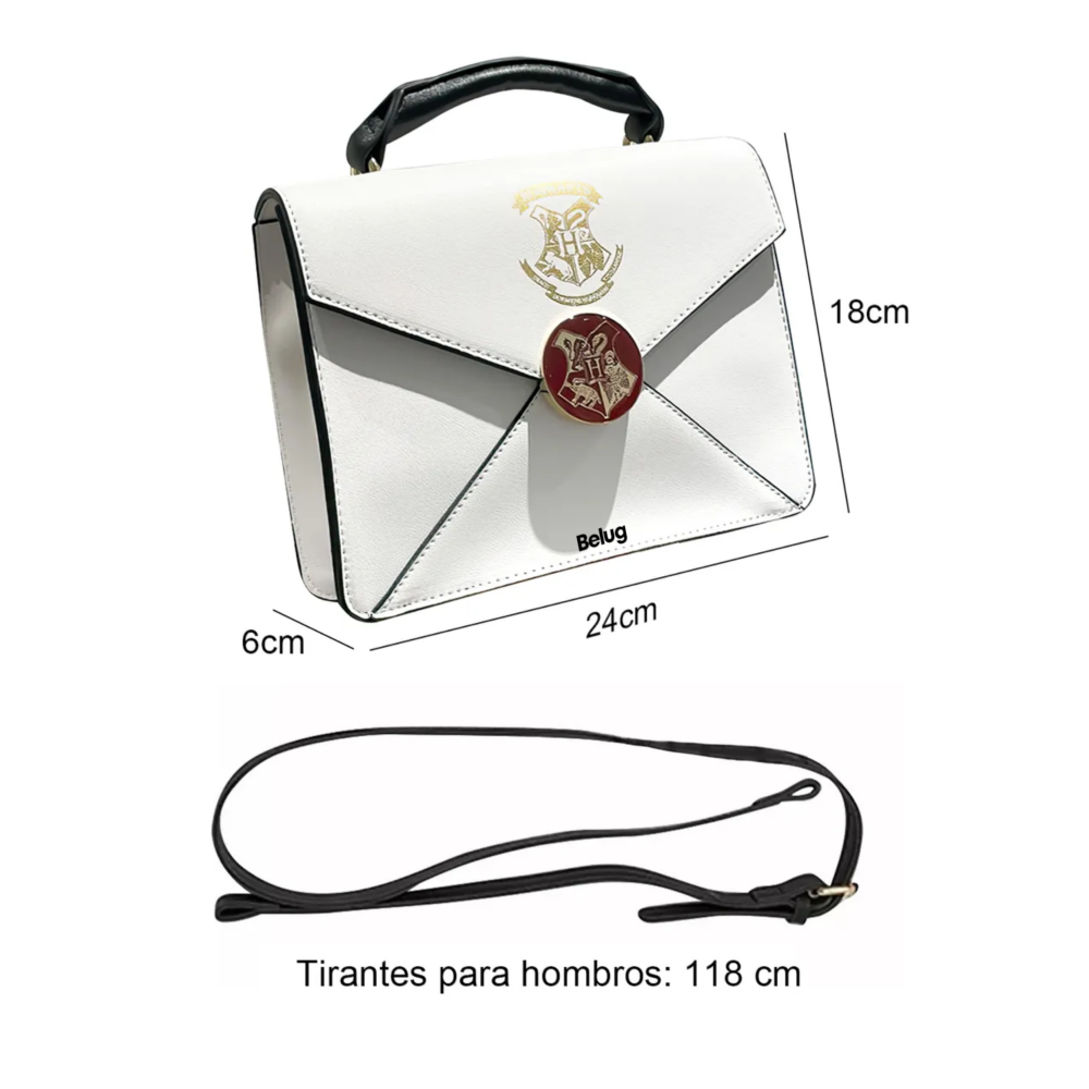 Foto 3 pulgar | Bolsa Mariconera Dama /harry Potter Belug Cross Body Paquete Blanco