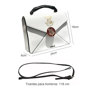 Foto 2 | Bolsa Mariconera Dama/harry Potter Lab,g Cross Body Paquete Blanco