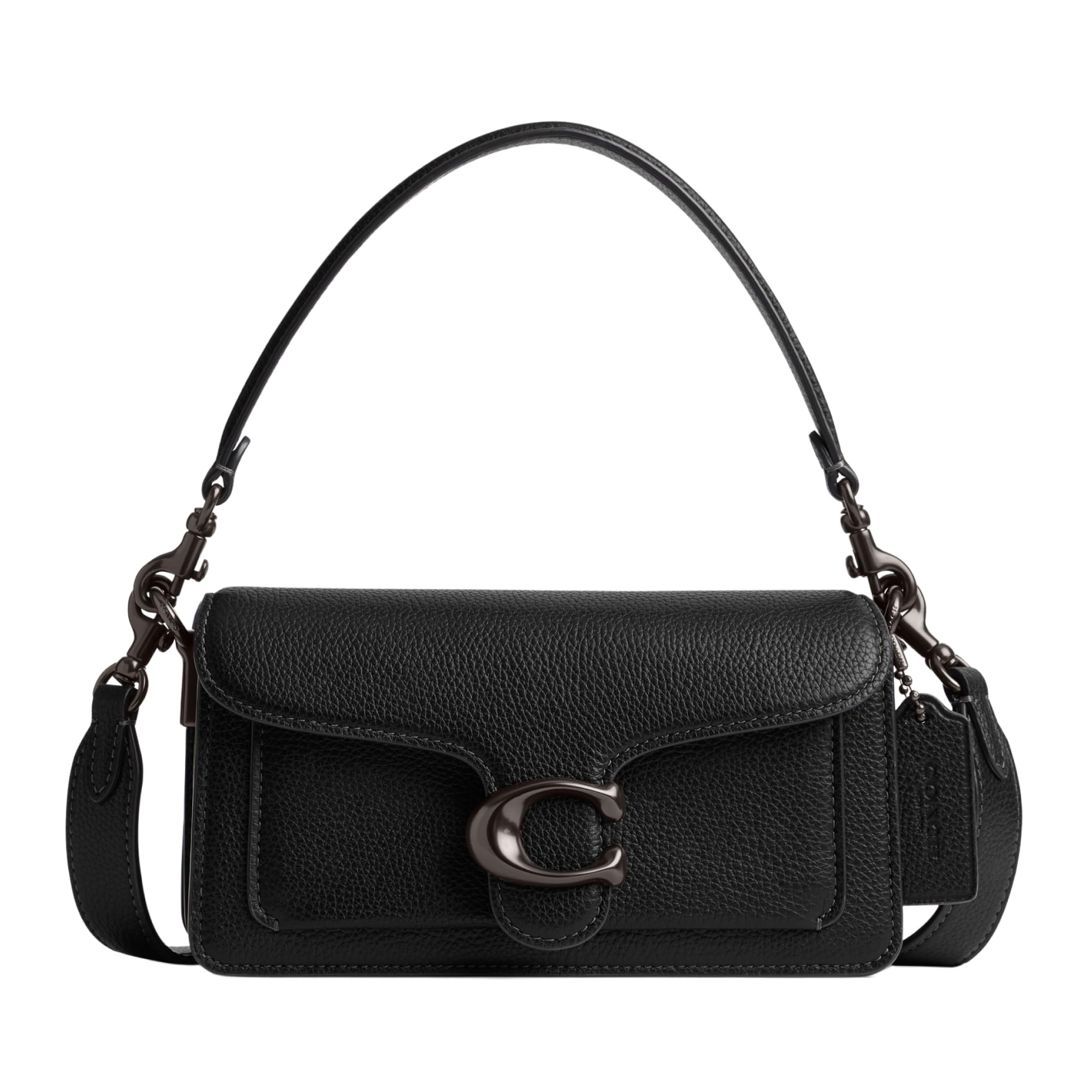 Foto 2 pulgar | Bolso De Hombro Coach De Piel Granulada Pulida Tabby 20 Negro - Venta Internacional.