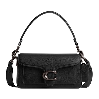 Foto 1 | Bolso De Hombro Coach De Piel Granulada Pulida Tabby 20 Negro - Venta Internacional.