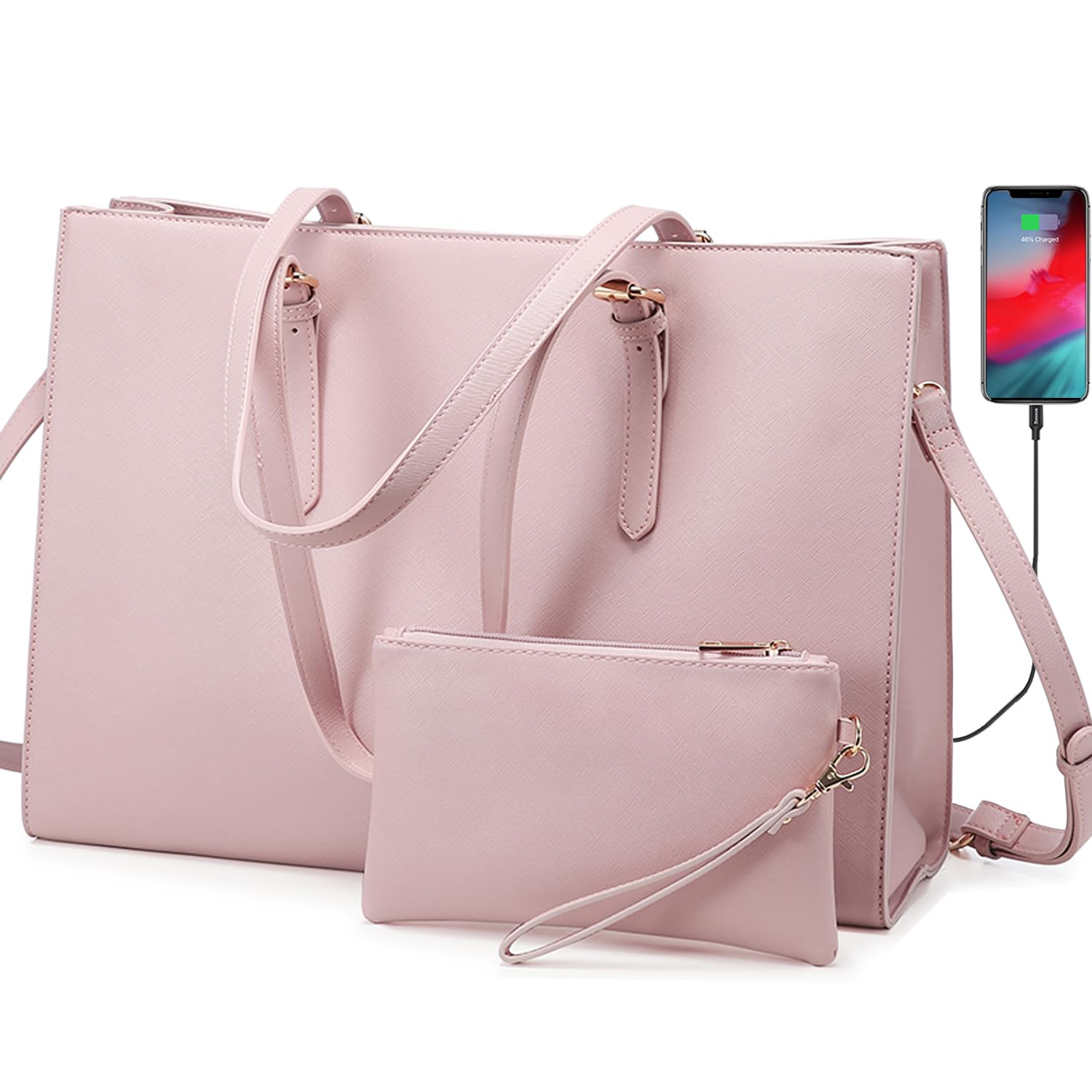 Foto 1 | Bolsa Para Portátil Lovevook Fashion Computer Tote 15.6 Pulgadas, Rosa, Para Mujer - Venta Internacional.