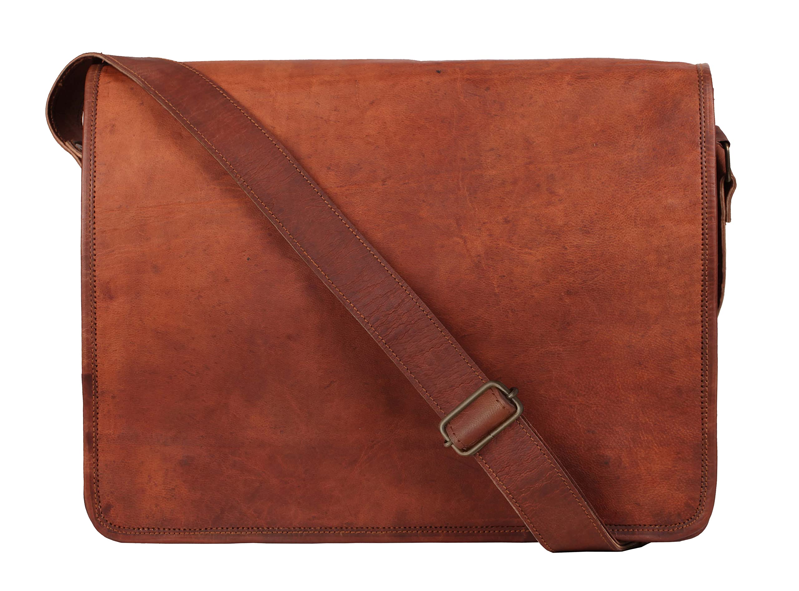 Foto 4 | Bandolera De Piel Para Portátil Rustic Town Vintage De 15 Pulgadas - Venta Internacional.