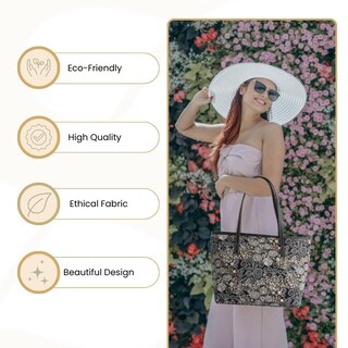 Foto 5 | Bolso De Hombro Signare Tapestry Gustav Klimt Kiss Design - Venta Internacional.