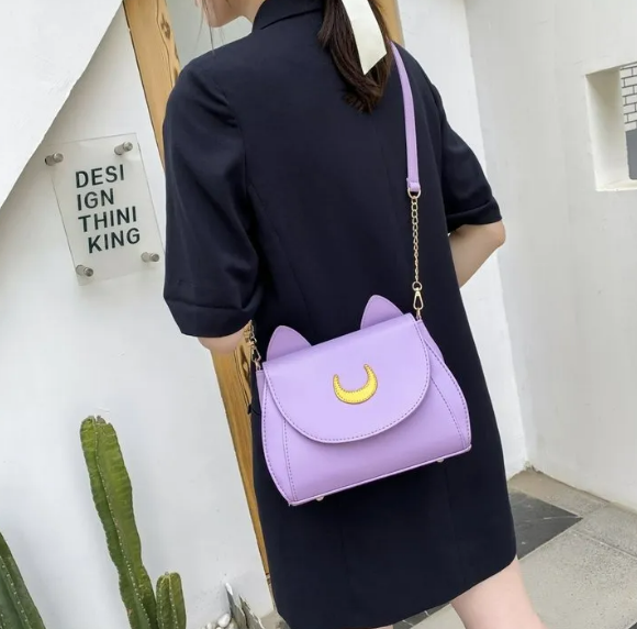 Foto 5 pulgar | Elegante Bolsa De Hombro Xtellar Sailor Moon, Moda Femenina De Piel Sintética
